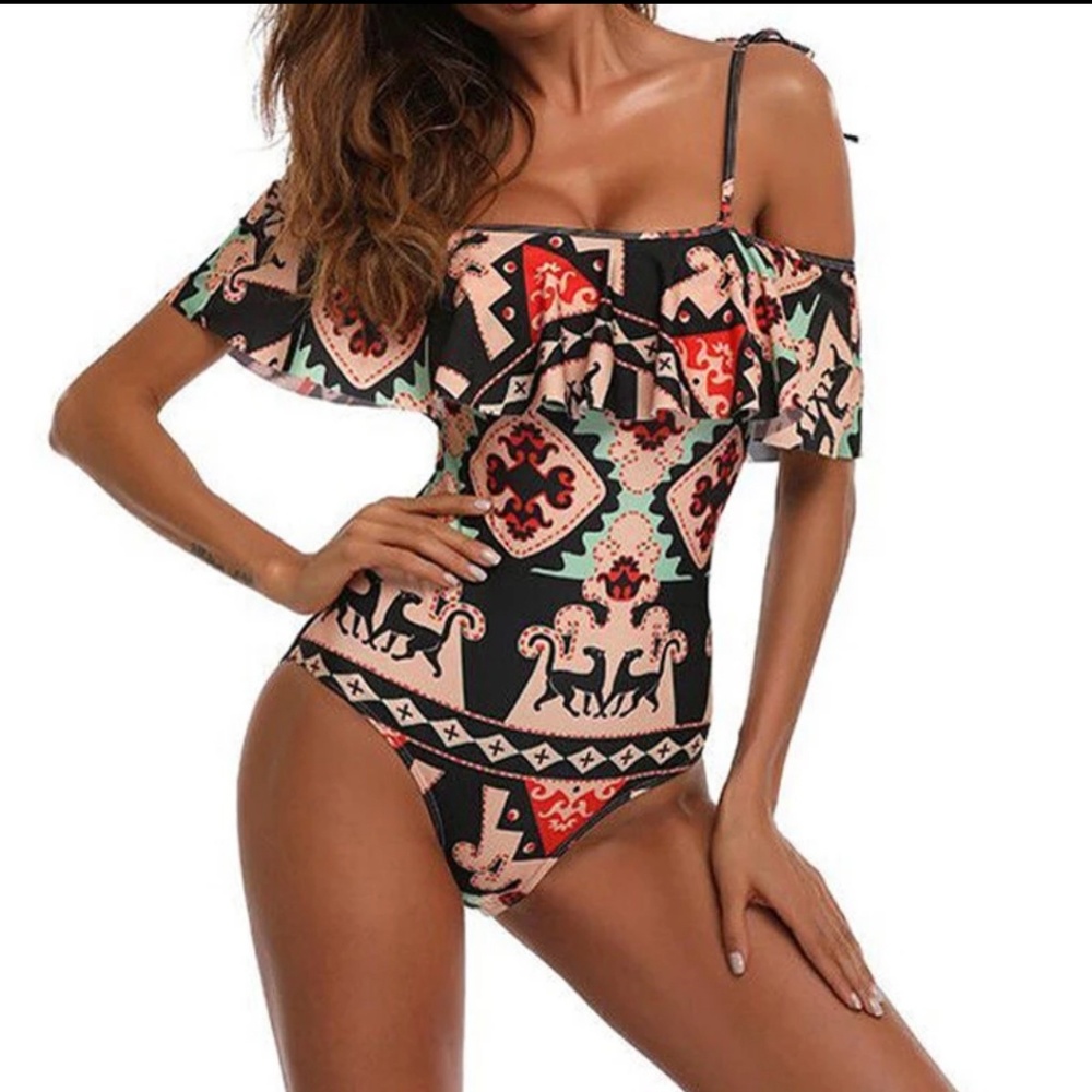 Off the shoulder bathing suit